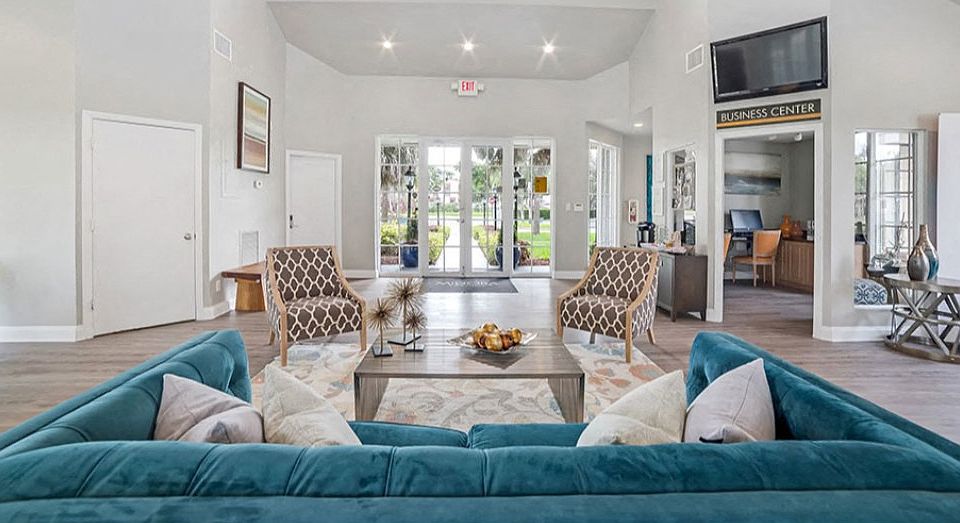 Spend an afternoon relaxing inside the beautifully designed clubhouse at Midora at Woodmont