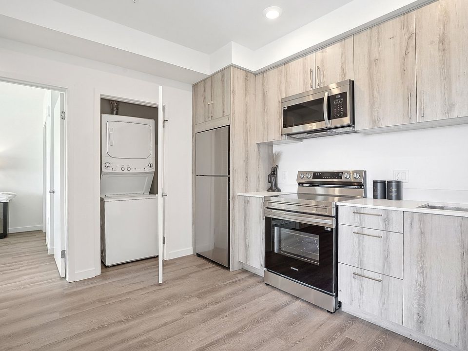 Kitchens with Laundry Area, Stackable Washer and Dryers Included.