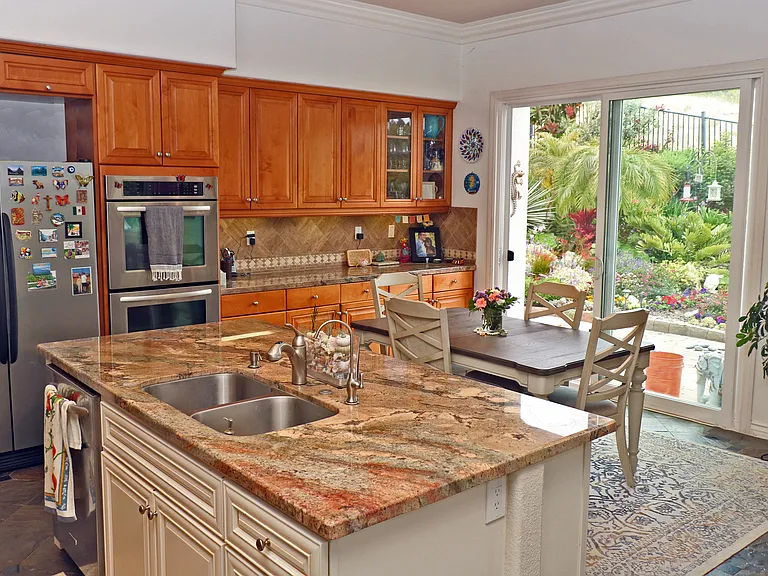 Dishwasher is new and so quiet & fast! LG double door fridge is also new, and spacious. (2nd full fridge is in garage)