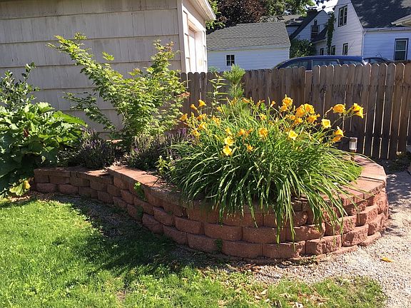 Raised flower beds too