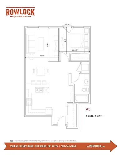 Floor plan Rowlock - 1x1 A5