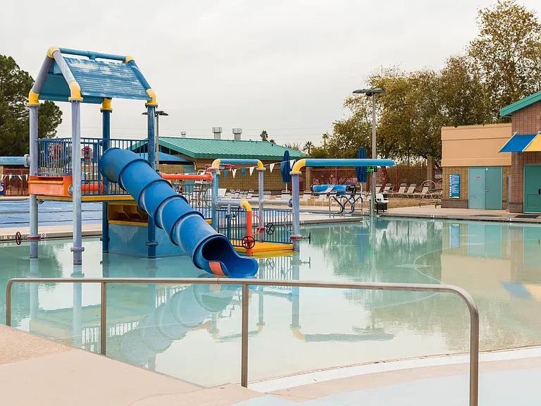 Eldorado park pool is next door