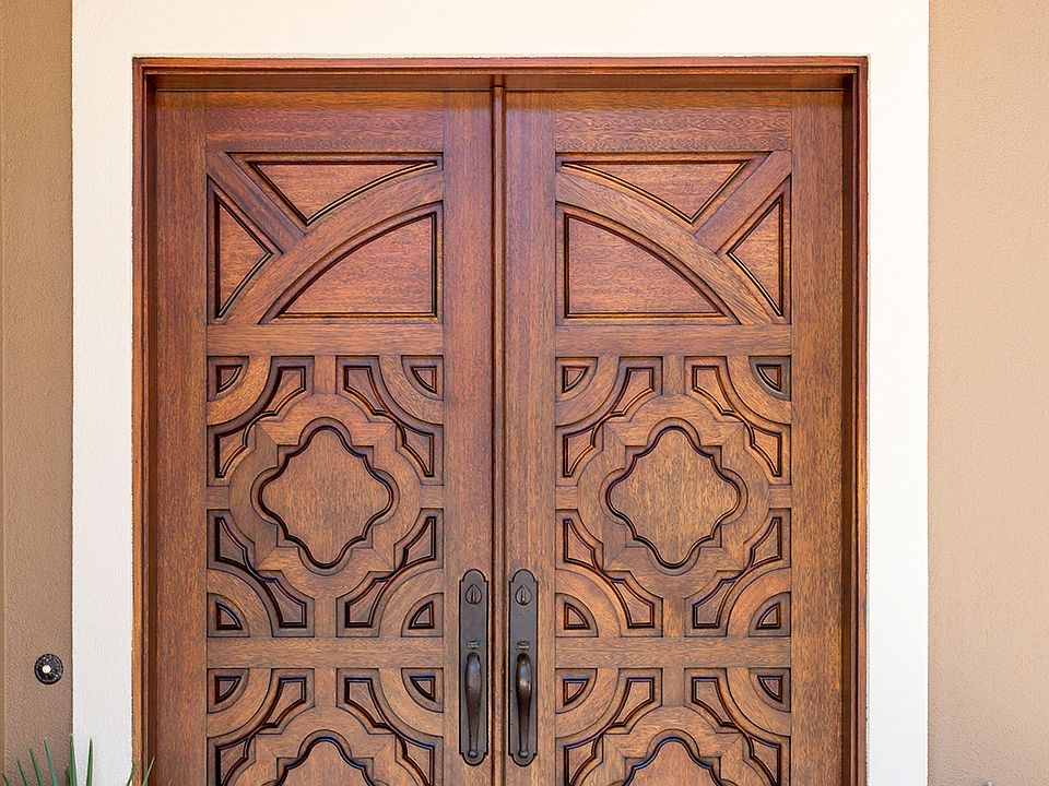Mahogany Front Entry Door