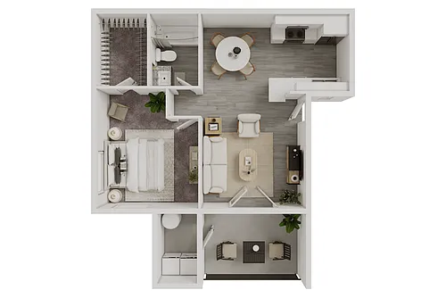 Floor plan RENOVATED VICTORIA - 604 SQ FT