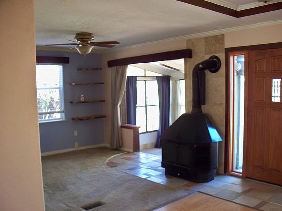 Wood burner and sunroom