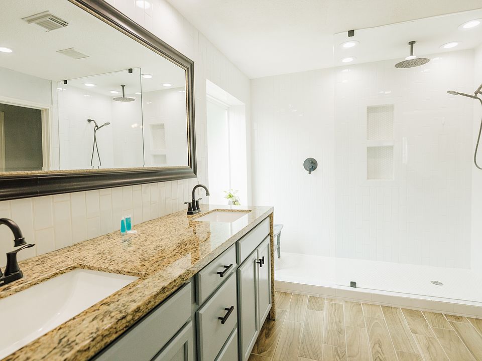 Master Bathroom - Walk-in Shower, double sink with lots of cabinet space.