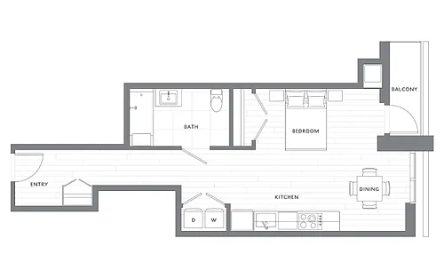 Floor plan Studio ADA S5