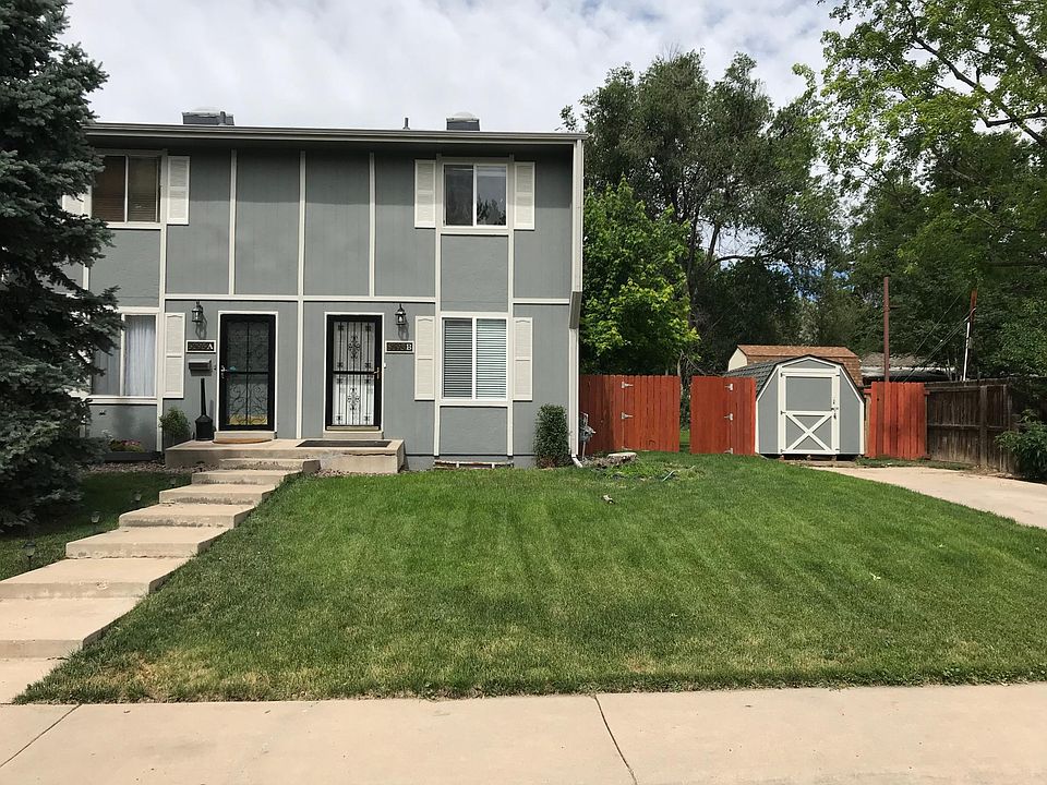 Front with off street parking and storage shed