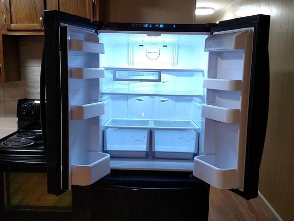 Side by Side Refrigerator with LED Lights
