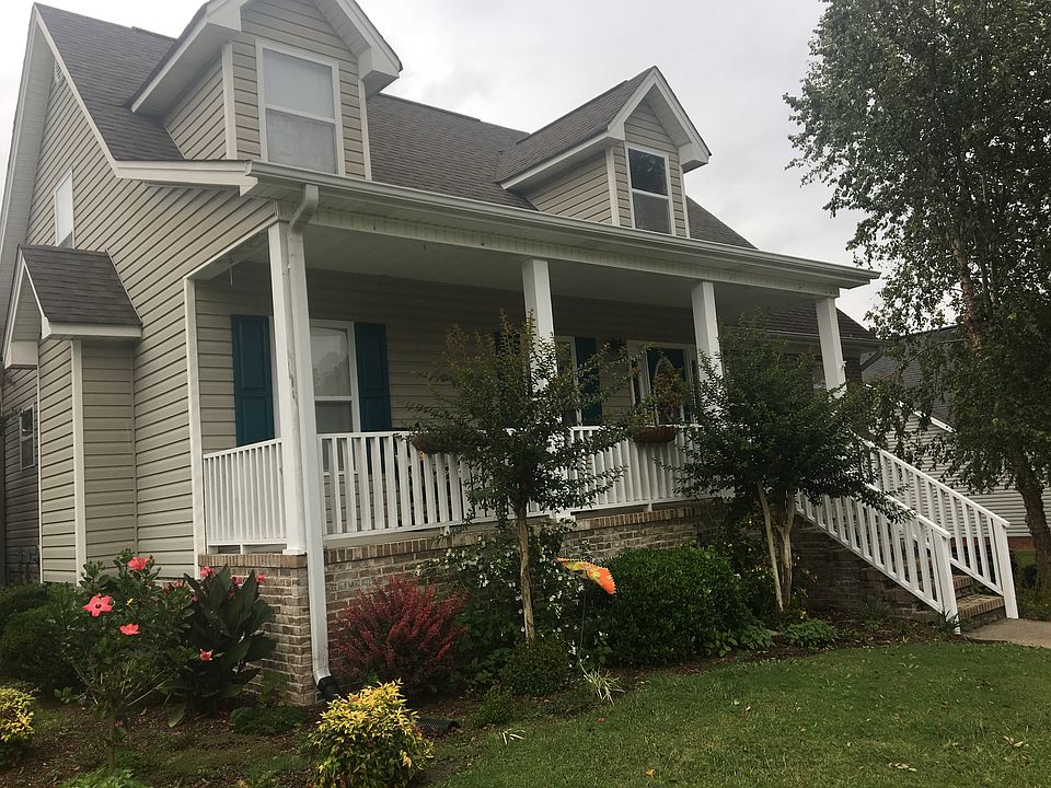 Landscaped yard