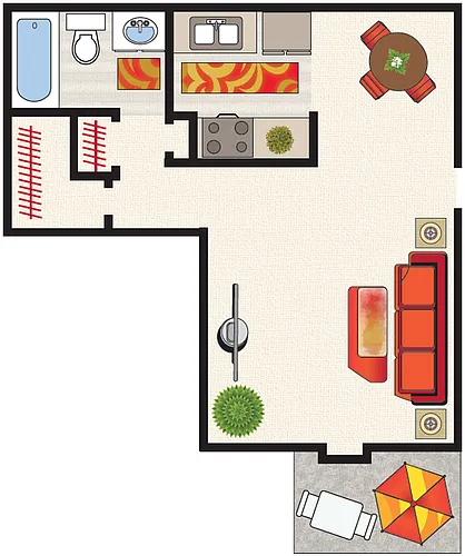 Floor plan Studio