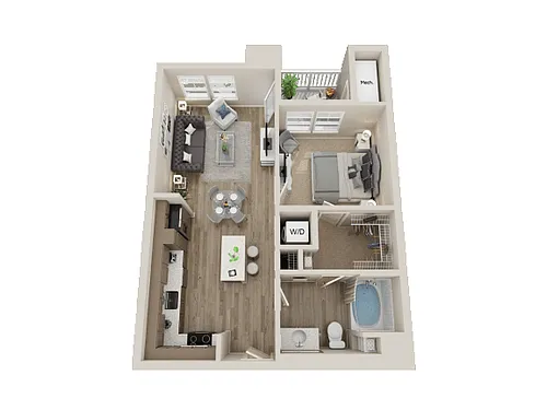 Floor plan 1X1 A1