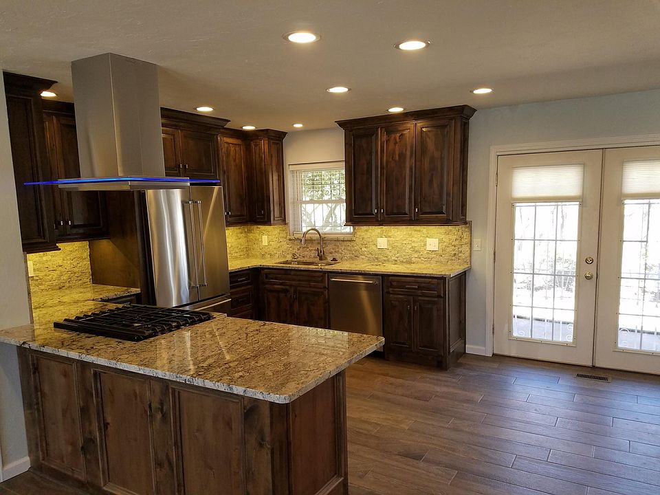 Custom kitchen with designer features.
