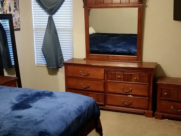 1 of 3 upstairs bedrooms (4 bedrooms similar size and layout)