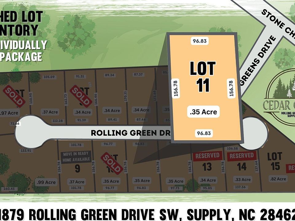 1st image of 1879 Rolling Green Drive SW LOT 11