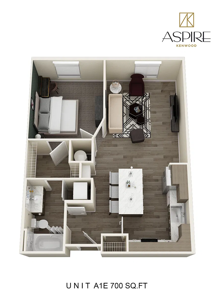 Floor plan One Bedroom