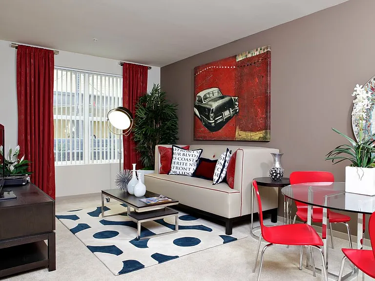Classic Package I living room with carpet (select homes)