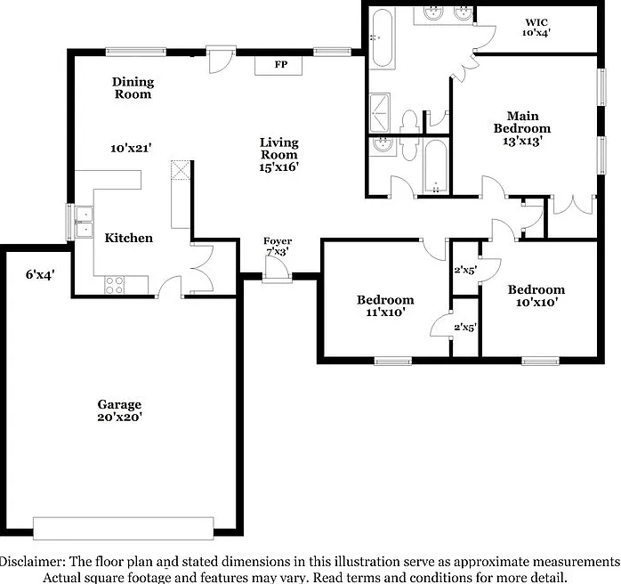 3 bed, 2.0 bath, 1407 sqft, $1,715 — Photo 2