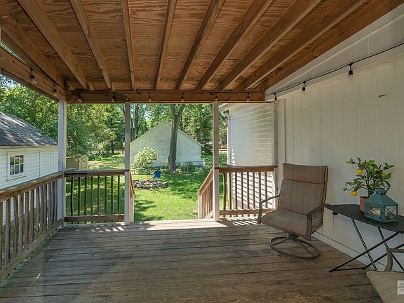This covered deck is perfect for your outdoor enjoyment!