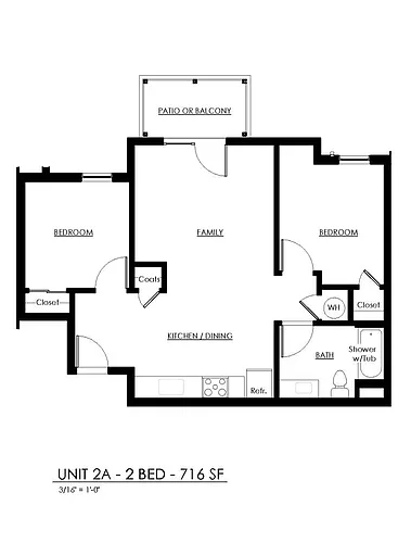Floor plan 2 Bedroom