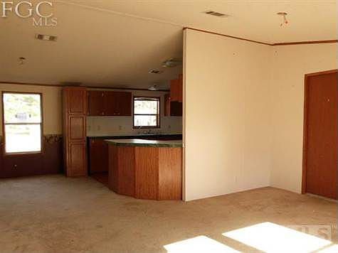Kitchen view from living room area.