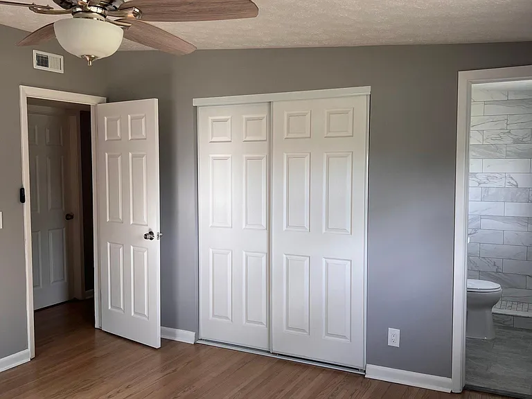 Master bedroom with on suite master bathroom. New closet and interior doors throughout.