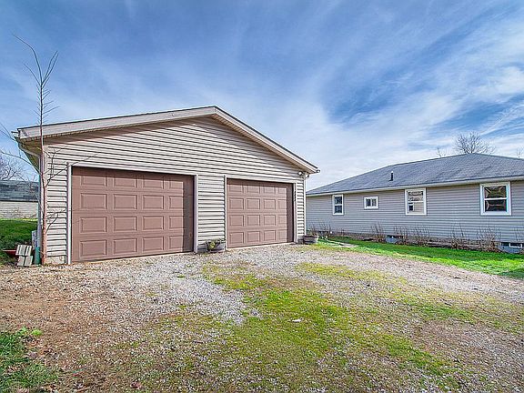 Two-car garage.