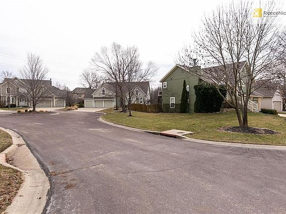 House has nice corner lot at the opening to the cul-de-sac.