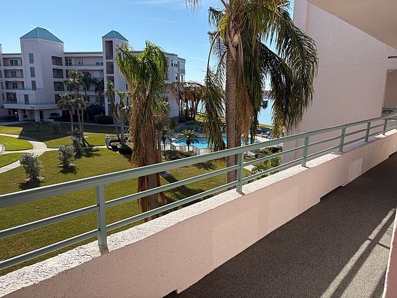 View of the Pool from the Front Door