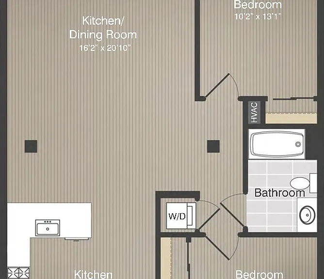 2BR/1BA 2BR/1BA
