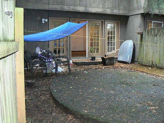 Private back yard