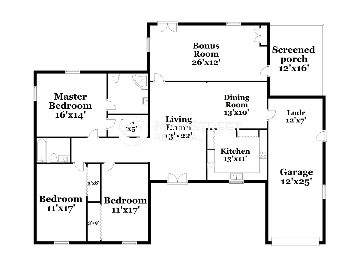 Floor Plan - 9185 Chase St