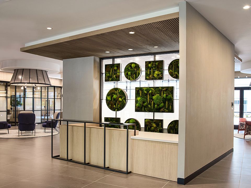 Concierge desk in lobby