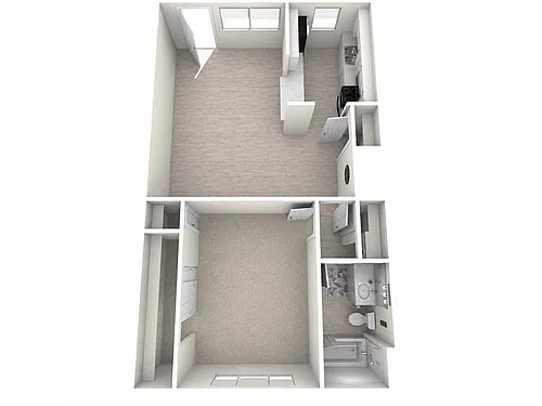 Floor plan 1x1A