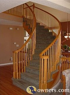 Elegant Curved Staircase