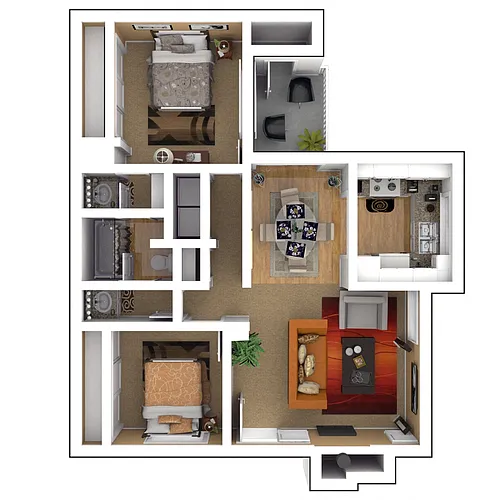 Floor plan Residence 2 Upgraded