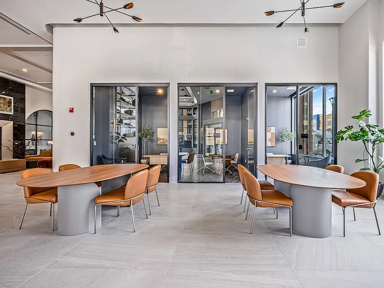 Building 500 Work Lounge with private work pods