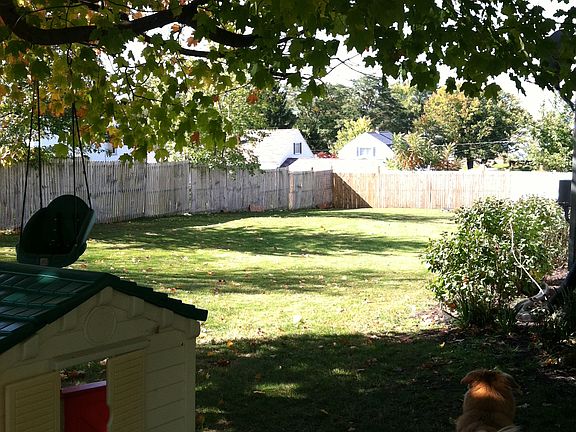 Fenced in full lot yard