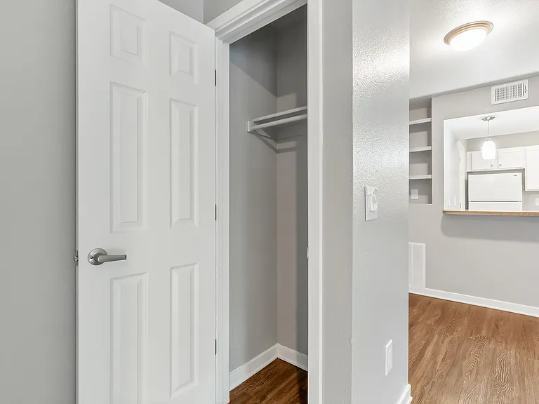 A Coat Closet off of the Living Room at The Buttes Apartments in Loveland, CO