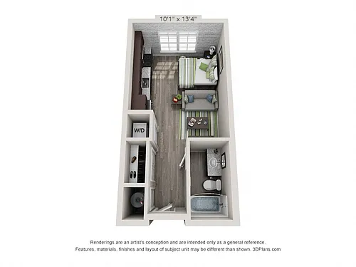 Floor plan Studio A