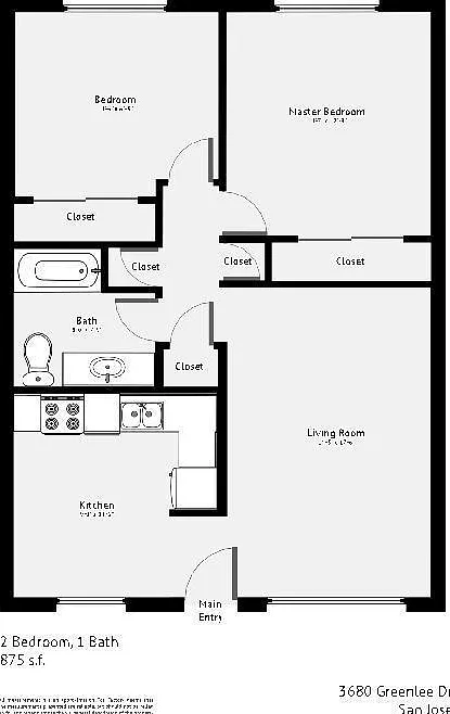2 bed, 875 sqft, $2,700 — Photo 3