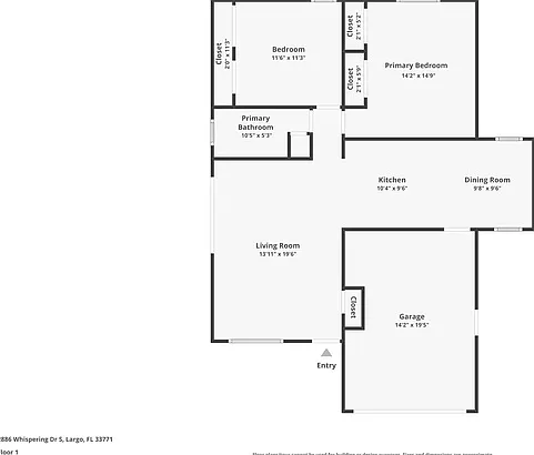 2 bed, 1.0 bath, 1005 sqft, $1,995 — Photo 2