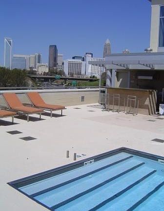Rooftop Pool with city view
