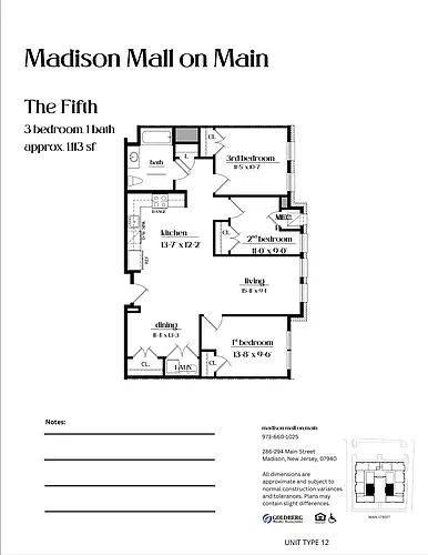 Floor plan The Fifth Luxury