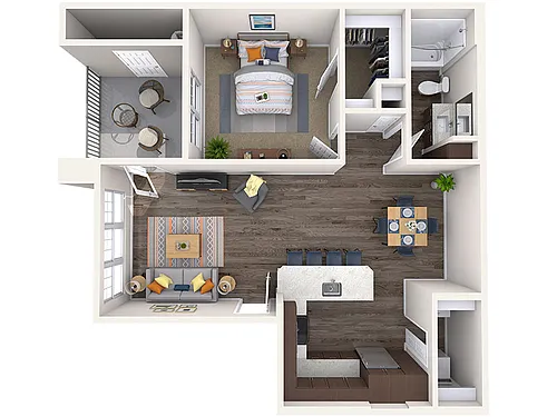 Floor plan 1X1-783