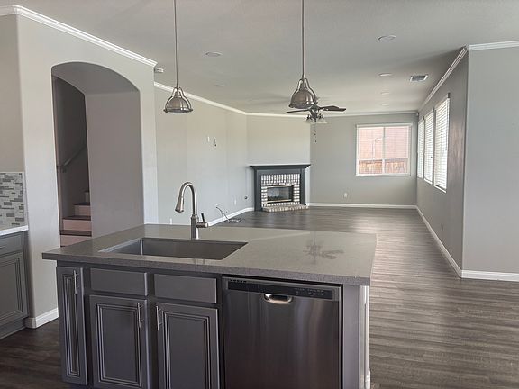 Kitchen with Quartz Countertops with Butler Pantry