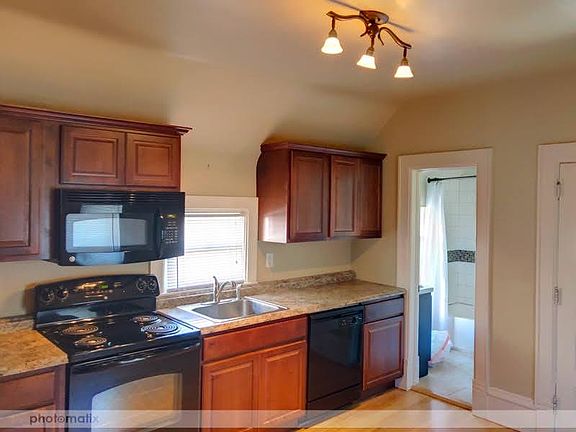 Updated kitchen counter tops and cabinets
