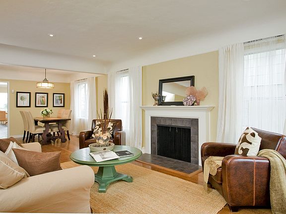 Living room to dining room