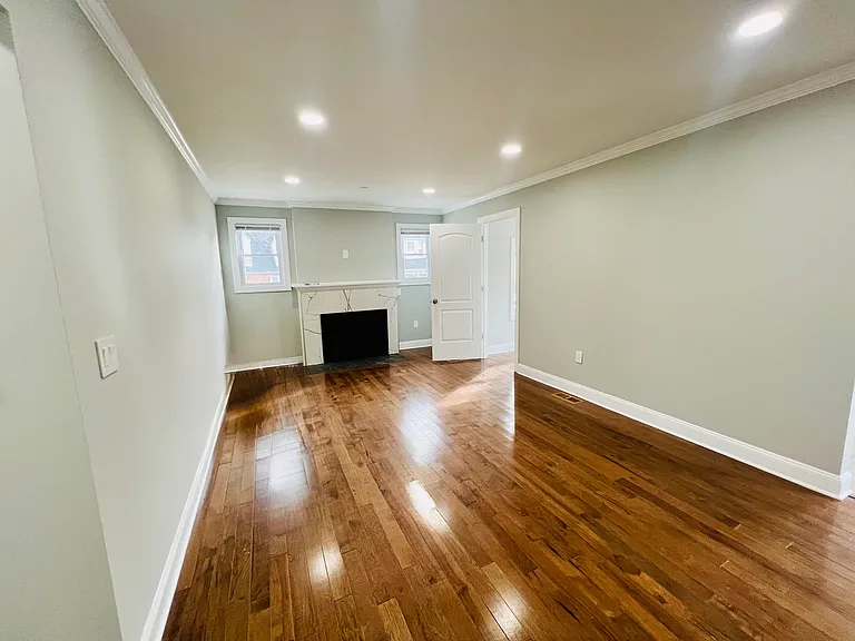Different Angle of Living room with working gas fireplace