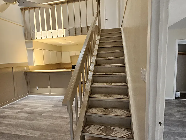 Stairs to second level